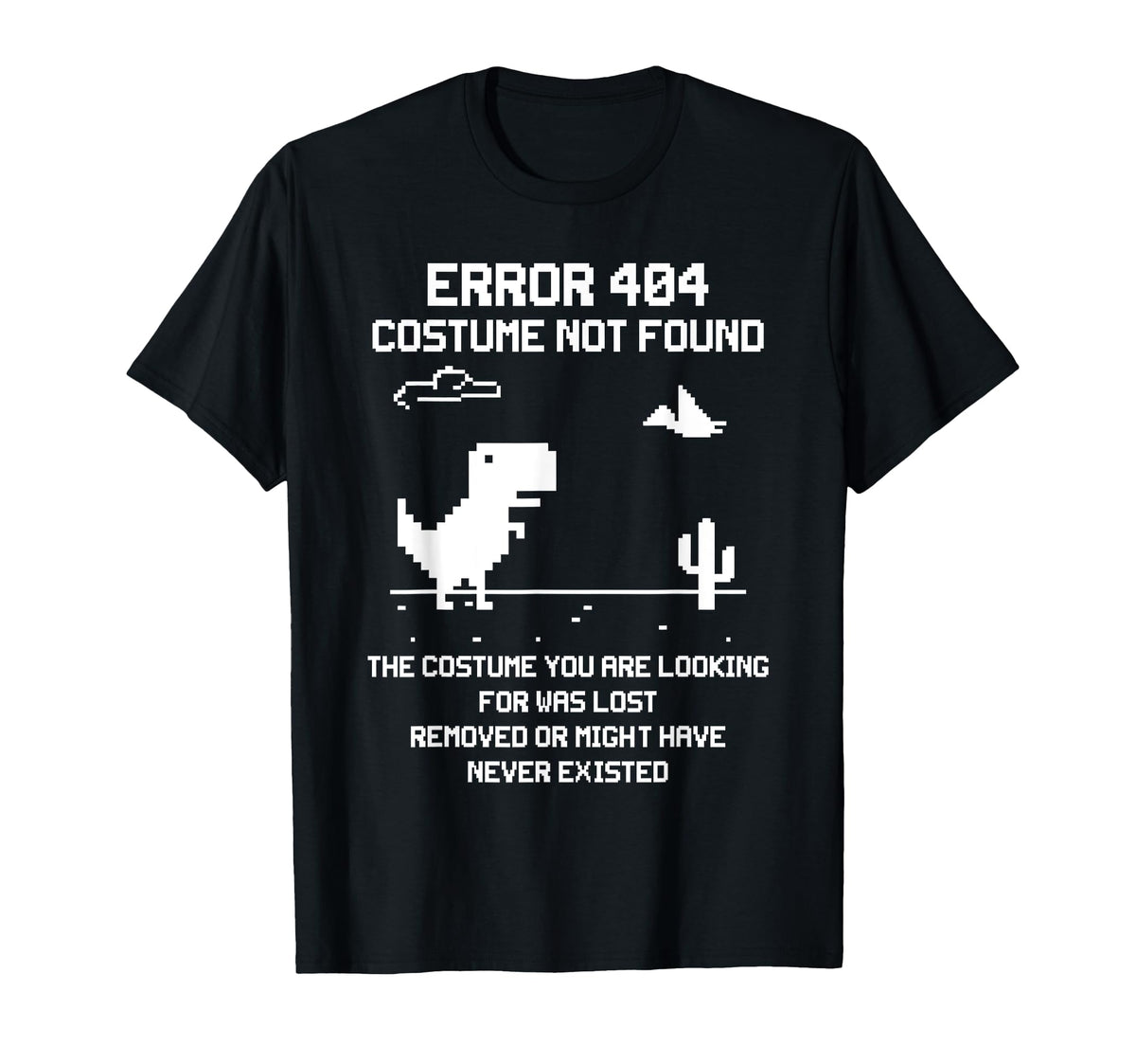 Dinosaur Error 404 Costume Found Code Halloween 2021 Unisex T-shirt, Sweatshirt, Hoodie (1)