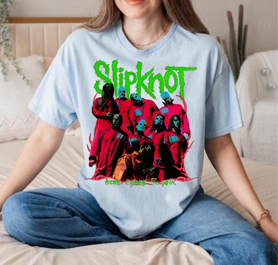 Slipknot Here Comes The Pain T-Shirt Metal band Gift For Fan, Hoodie, Sweatshirt | PureTeeCo.com (Image 5)