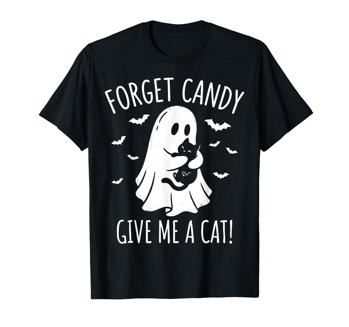 Forget Candy Give Cat Halloween Unisex T-shirt, Sweatshirt, Hoodie (1)