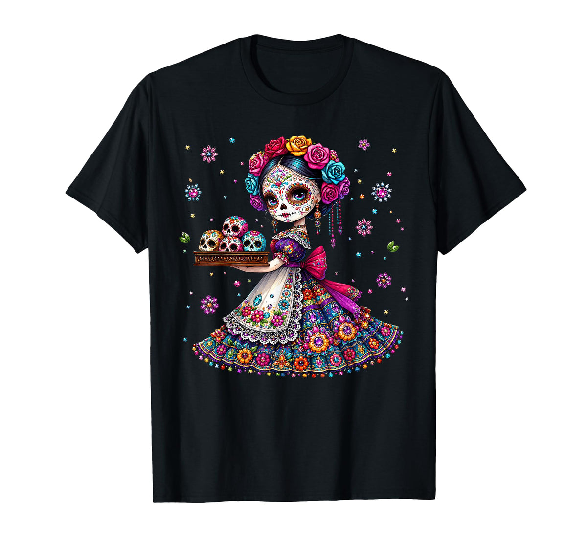 Dia De Los Muertos La Catrina Day Dead Girl Unisex T-shirt, Sweatshirt, Hoodie (1)