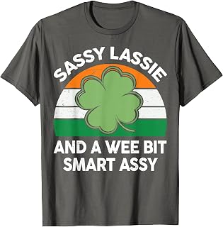 St Patrick Day Lassie Shamrock Irish Girl Unisex T-shirt, Sweatshirt, Hoodie (1)