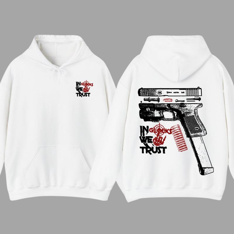 In Glock We Trust Bone Hand Halloween 2 Side Hoodie,Glock Halloween Hoodie,Bone Hand Halloween Glock Shirt, For... (Image 2)