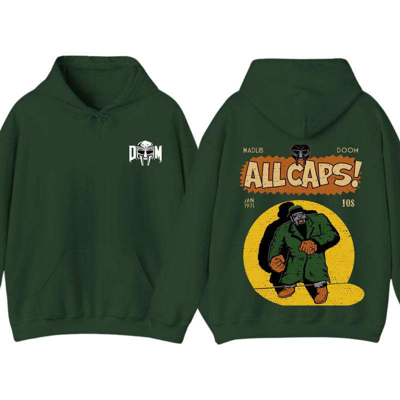 MF Doom Madlib All Caps T-Shirt Sweatshirt Hoodie | PureTeeCo.com (Image 1)