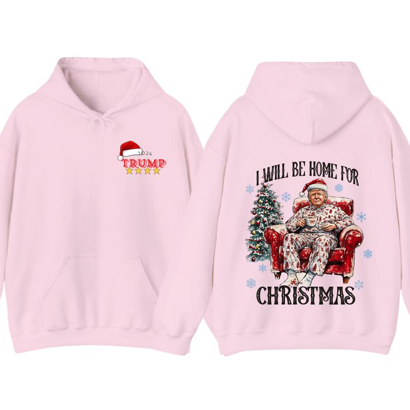 I will be home for christmas - Humorous Trummp Christmas T-Shirt, Hoodie, Believe in the magic Ã² America make... (Image 6)