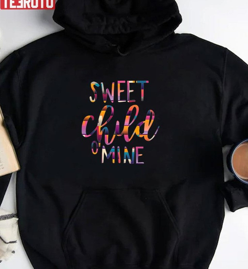 Retro Colorful Sweet Child O Mine Unisex T-Shirt