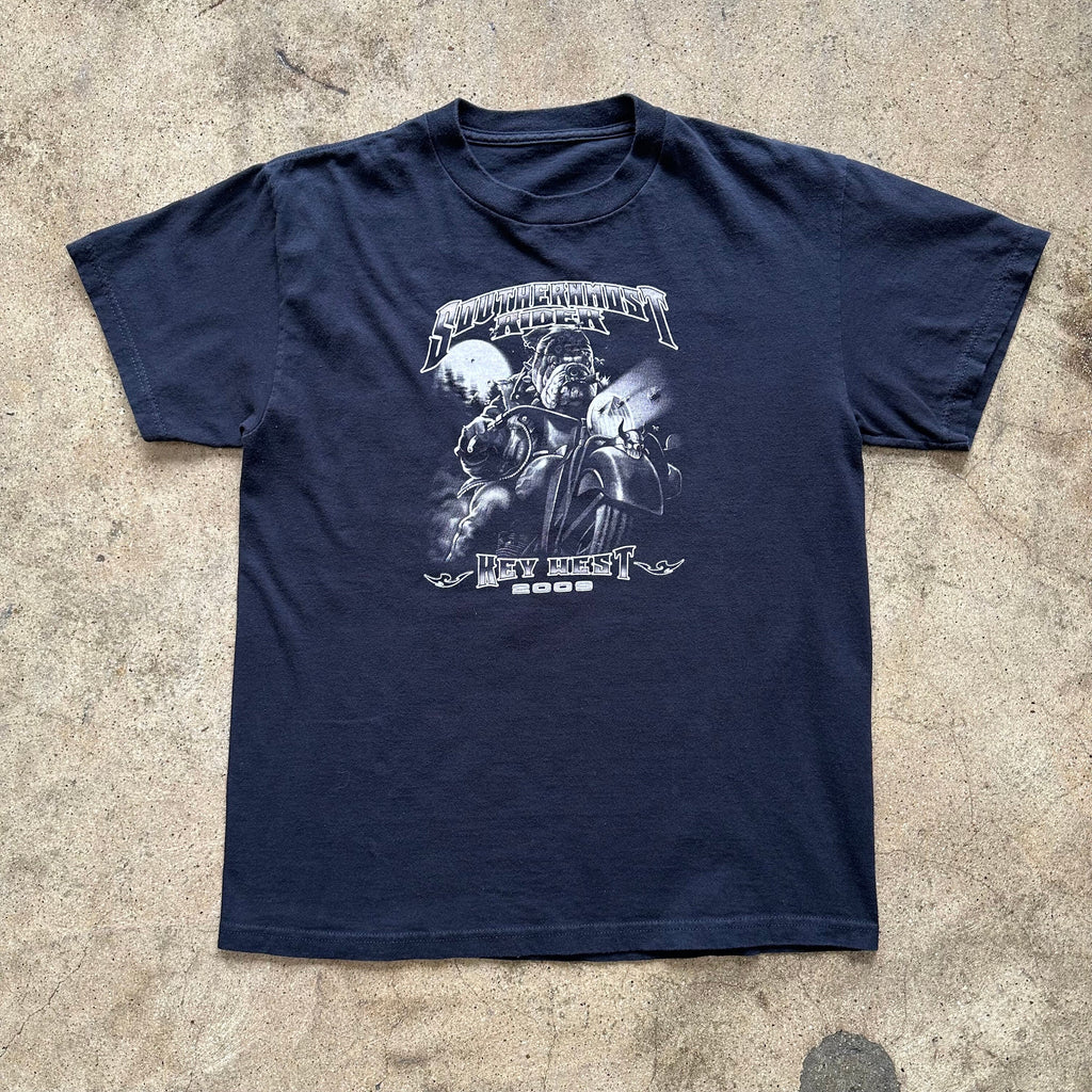 Vintage 2000 Key West Bulldog Biker Black Small Unisex T-shirt, Sweatshirt, Hoodie (2)