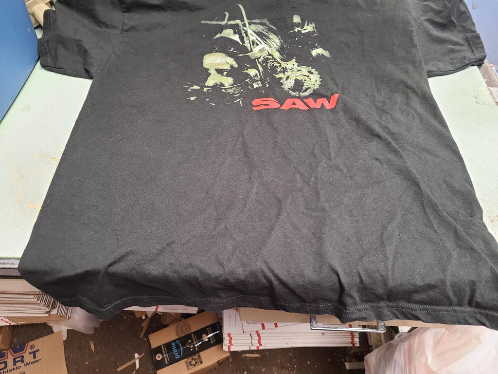 Original Saw Movie Promo Size Xl Black Jigsaw Horror Hanes (4)