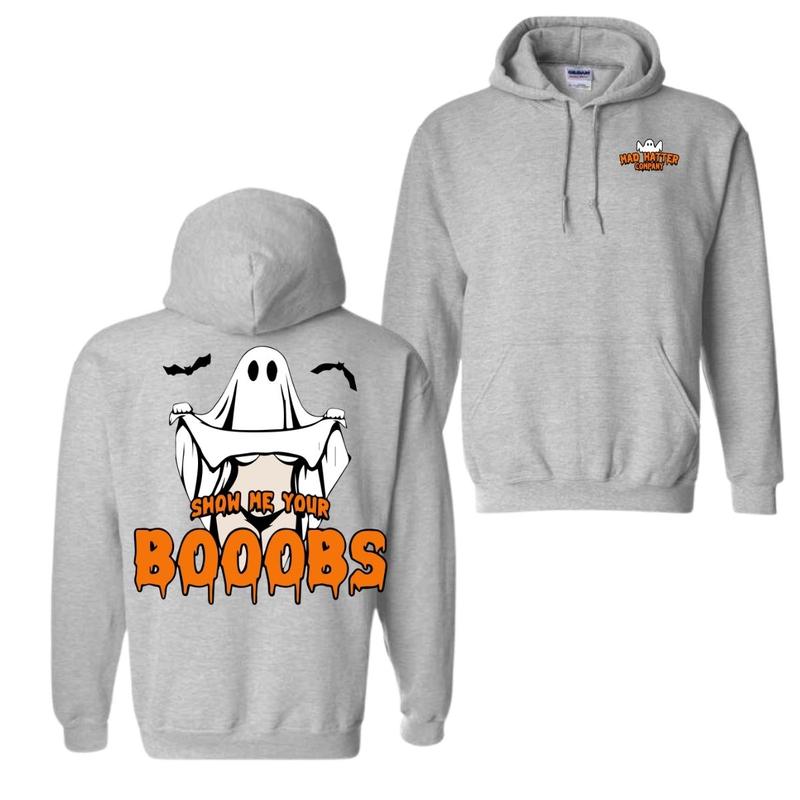 Show Me Your Boobies Shirt Boobies Funny Shirt Boo, Hoodie For men For women Sweatshirt | PureTeeCo.com (Image 9)