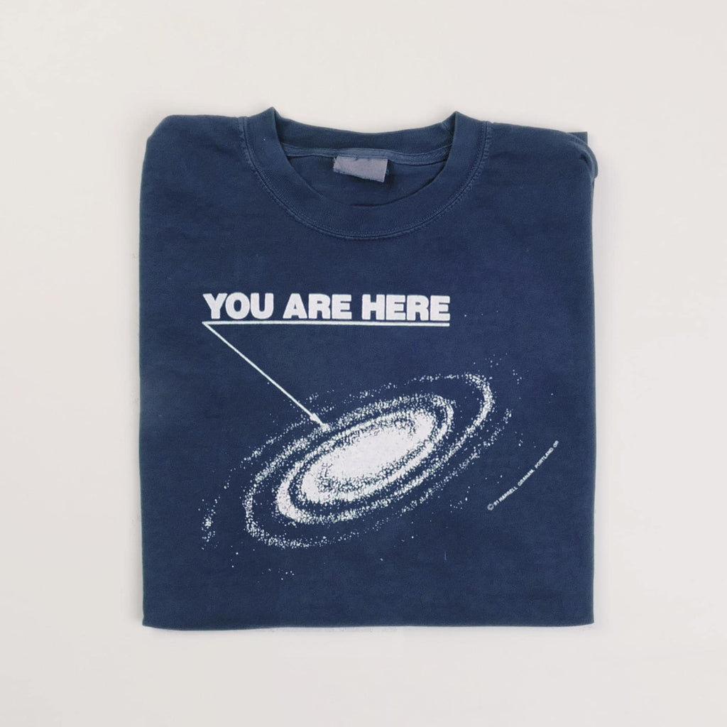 Here Milky Way Galaxy Tee Can'T Buy Love Cult Aliens Navy Heavyweight Faded Movie Xl (2)