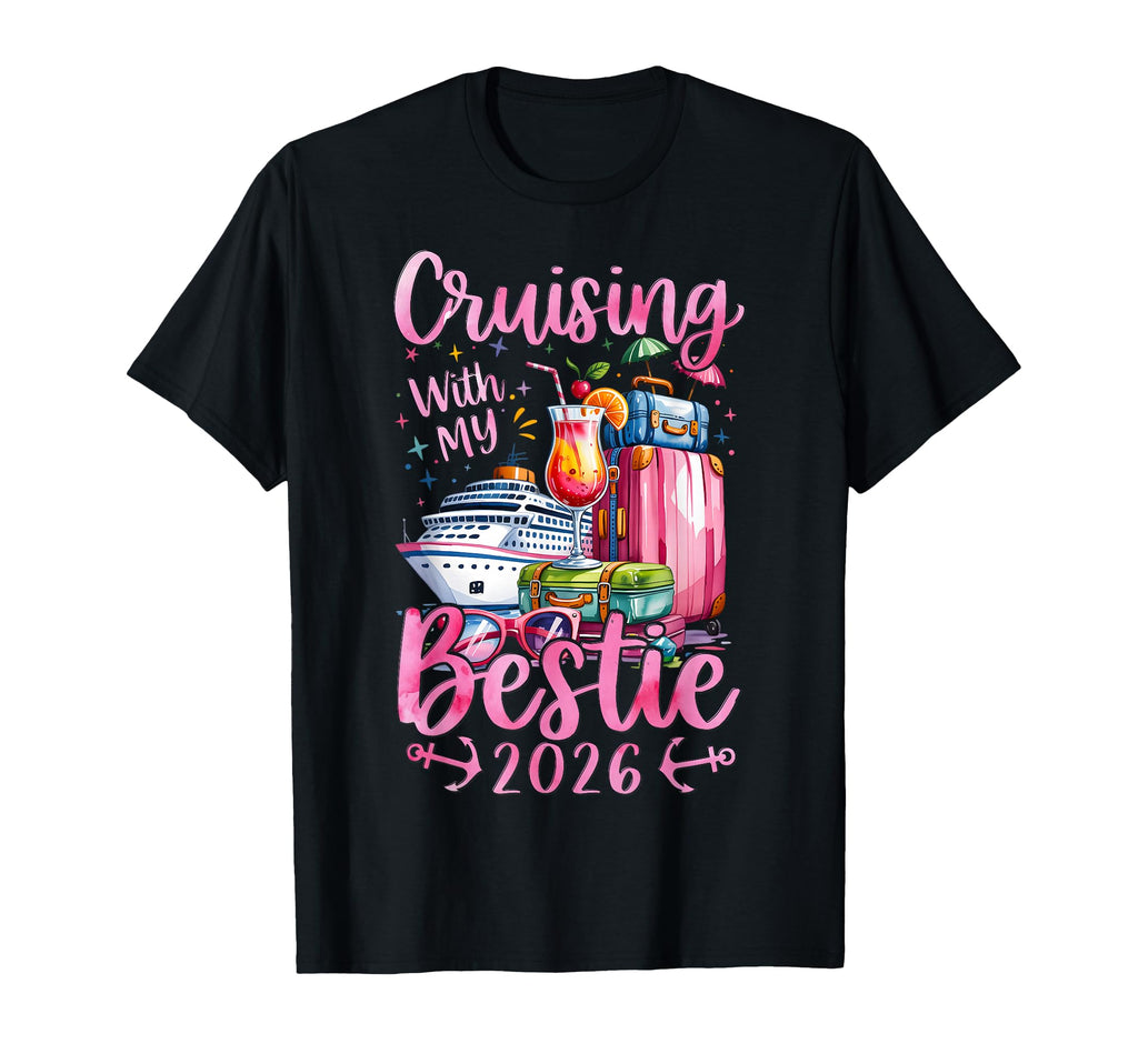 Besties Cruise Trip 2026 Matching Tees Cruising Bestie Unisex T-shirt, Sweatshirt, Hoodie (1)