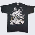 Homer Simpsons Vintage Y2k Rap Money Vacuuming Cash Rhinestones Pro Max Heavy Weight Tee Gangster 4xl Tall Free Shipping (1)