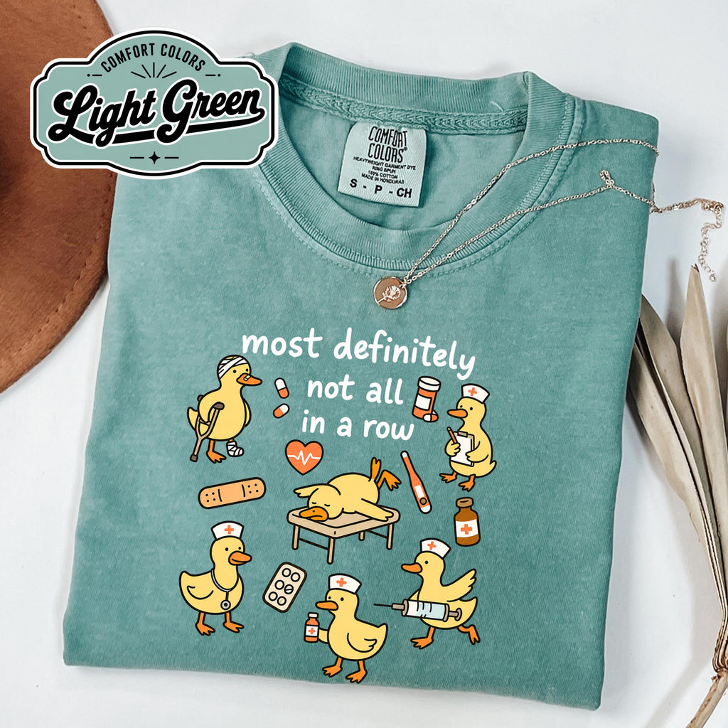 Nurse Ducks Row Comfort Colors Nursing Tee Nurse Life Chaos Team Appreciation Rn Lpn Nurse (4)