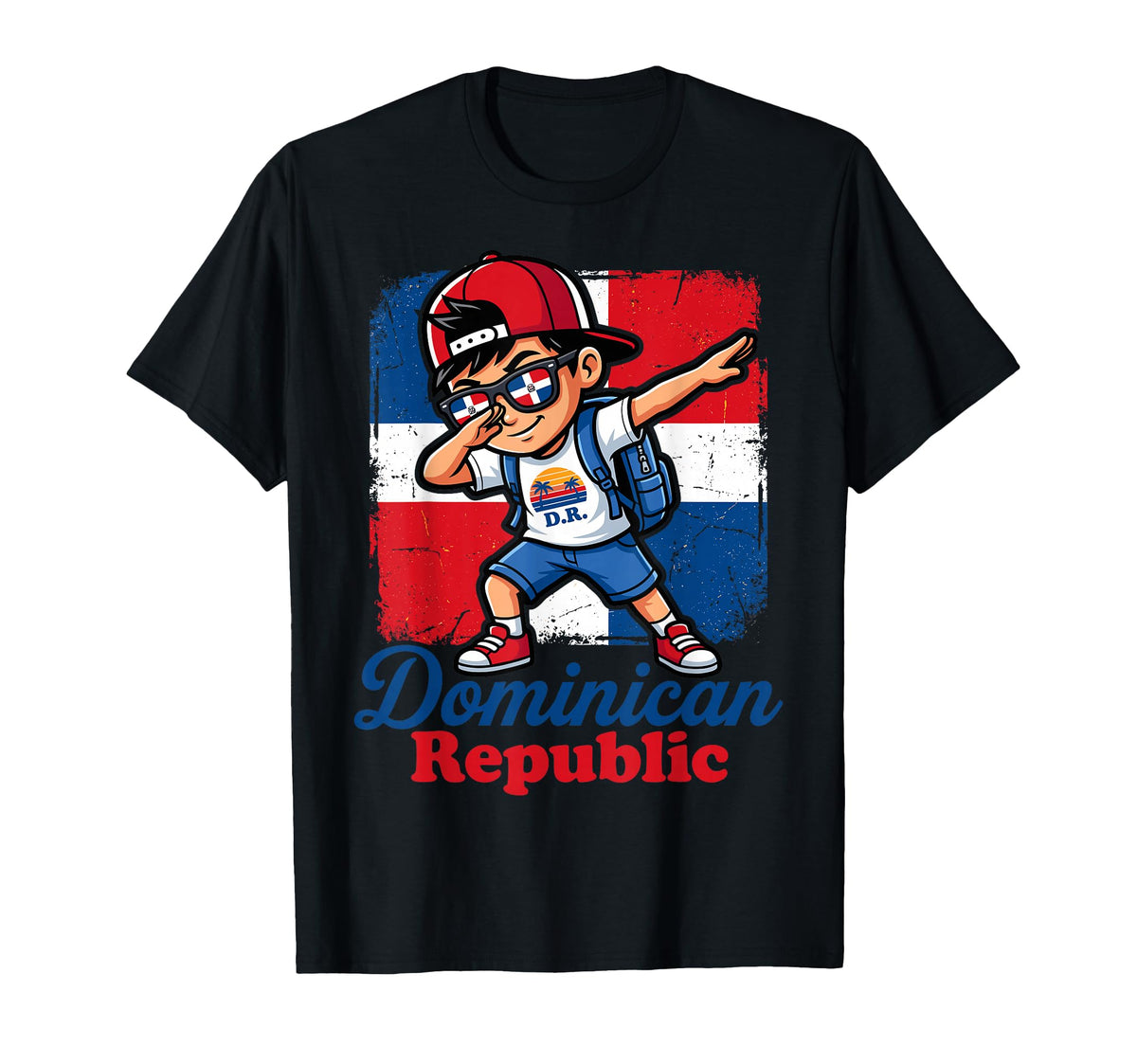 Dabbing Dominican Republic Flag Boy Unisex T-shirt, Sweatshirt, Hoodie (1)
