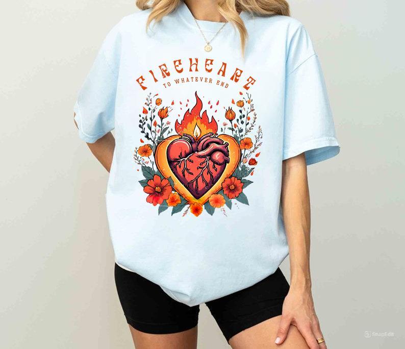 Throne of Glass Fireheart Shirt, Throne Of Glass Tshirt, Terrasen To Whatever End Kingdom Hoodie, Sweatshirt (Image 6)