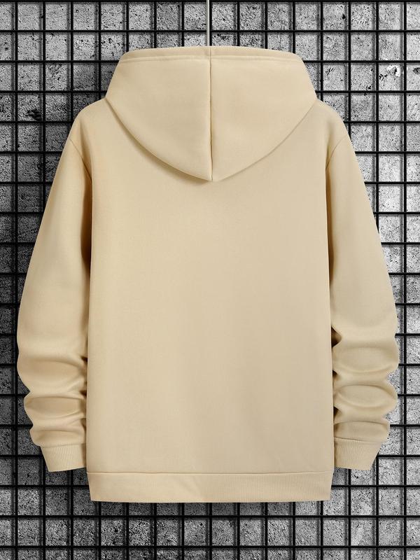 Unisex Men's Essentials Hoodie, Casual Letter Print Sweatshirt, Long Sleeve Pocket Comfortable Hoodies for Fall... (Image 2)