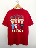 Vintage Majestic Atlanta Braves Legacy Mlb Baseball Red Size Large (1)