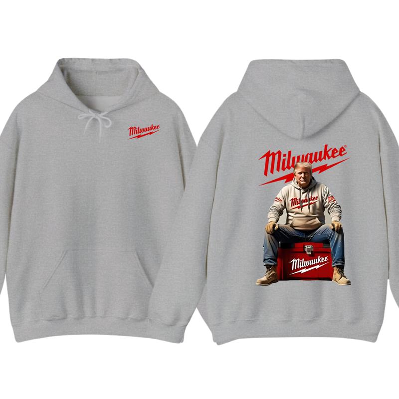 Milwaukee Hoodie - Classic Utility Design with Red Lettering and Practical Aesthetic, Perfect for Fans of the... (Image 4)