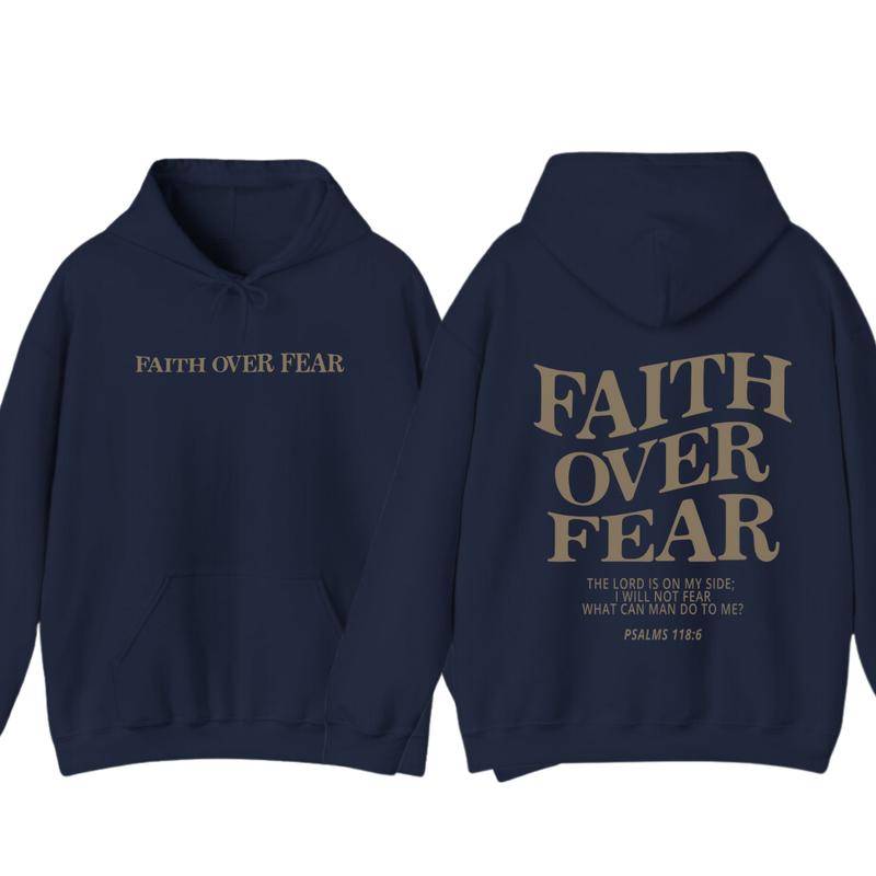 Faith over fear christian hoodie ,Christian Jesus trendy Verse and T-shirt Hoodie Sweatshirt | PureTeeCo.com (Image 9)