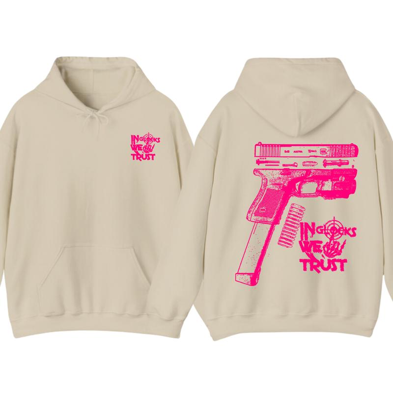 NEW Design Glock ,In Glock We Trust Skeleton 2 Side Hoodie & tshirt ,Unisex Hoodie, Men's & Women's Tops, Glock... (Image 5)