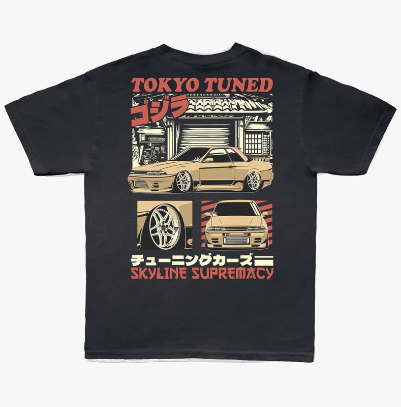 Retro JDM t-shirt, Skyline R32 Shirt, R32 T-shirt, Car t-shirt, Car shirts, Vintage car tee, Car tee, Vintage... (Image 1)