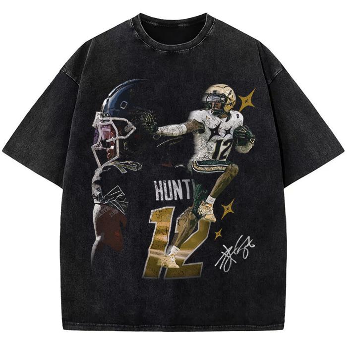 Travis Hunter Graphic Tee Bih You Thought Custom Graphic Football T-Shirt Hoodie, Sweatshirt | PureTeeCo.com (Image 1)