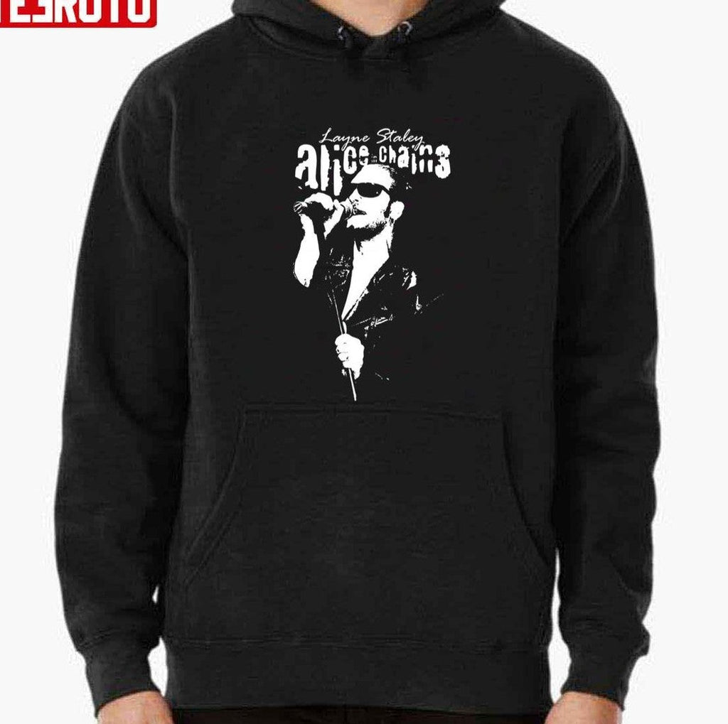 Singing Layne Staley Graphic Unisex T-Shirt Hoodie, Sweatshirt | PureTeeCo.com (Image 2)