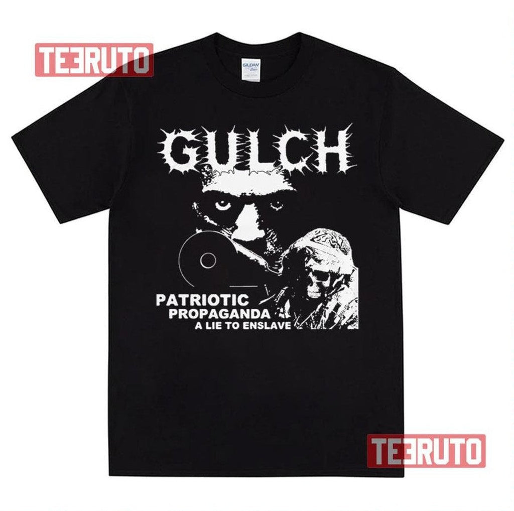 The Gulch Design Patriot Propaganda Unisex T-Shirt Hoodie, Sweatshirt | PureTeeCo.com (Image 1)