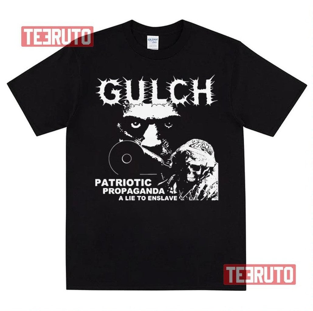 The Gulch Design Patriot Propaganda Unisex T-Shirt Hoodie, Sweatshirt | PureTeeCo.com (Image 1)