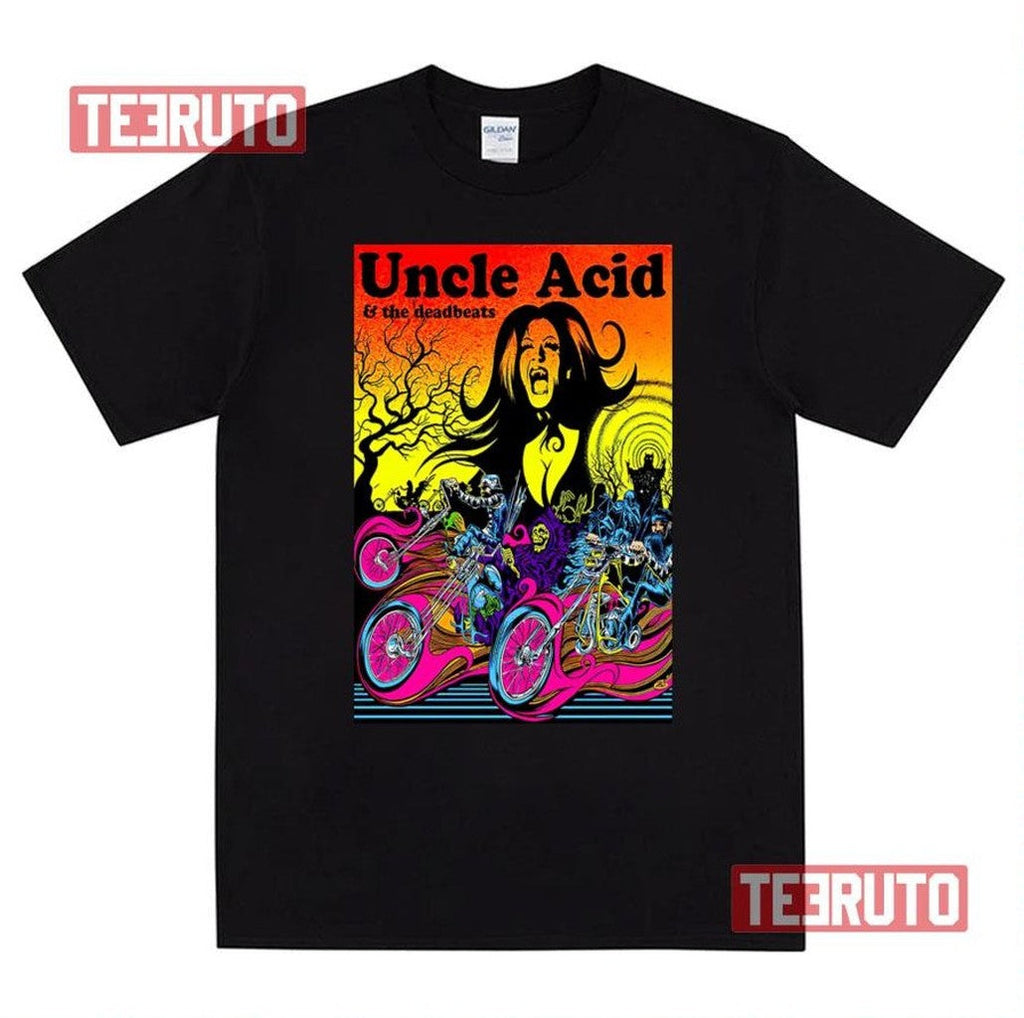 Over And Over Again Uncle Acid &amp; The Deadbeats Unisex T-Shirt Hoodie, Sweatshirt | PureTeeCo.com (Image 1)