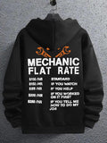 Letter Print Men's Long Sleeve Hoodie, Drawstring Pocket Sweatshirt, Casual Spring & Fall Men's Fashion,... (Image 1)