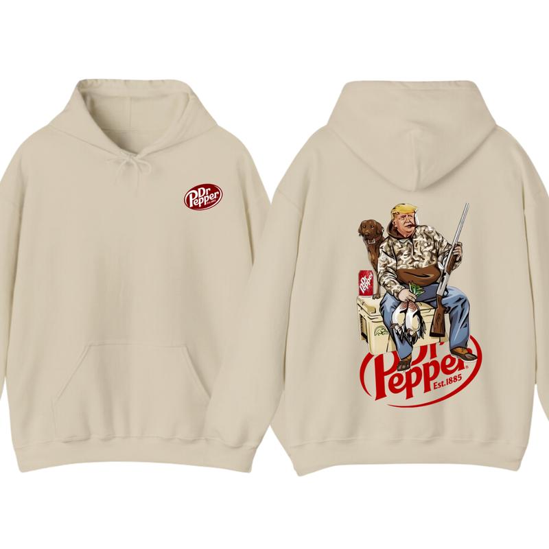 Hunter Trummm With Dr Pepper 2 Siders Hoodie, Camo Hunter Trumm Hoodie, Hunting Dog Hoodie, Election 2024 Gift,... (Image 5)