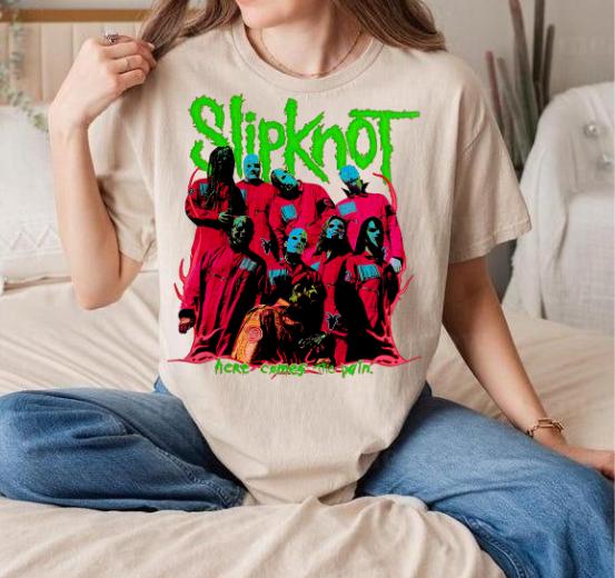 Slipknot Here Comes The Pain T-Shirt Metal band Gift For Fan, Hoodie, Sweatshirt | PureTeeCo.com (Image 3)