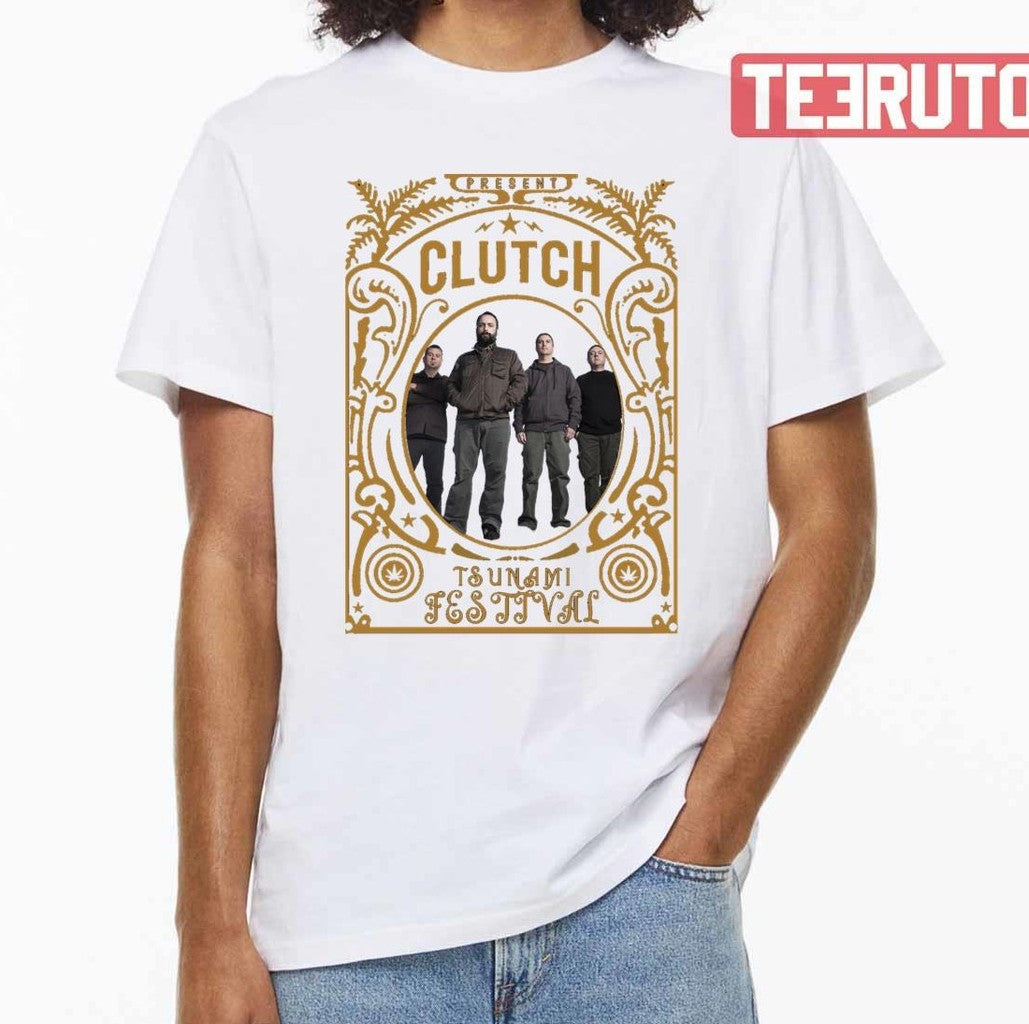 Present Clutch Band Tsunami Festival Unisex T-shirt