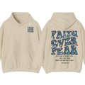 Faith Over Fear Christian Hoodie, Aesthetic Christian, Jesus Shirt, Church Hoodie,Cotton Fabic Soft Top Sweatshirt (Image 1)