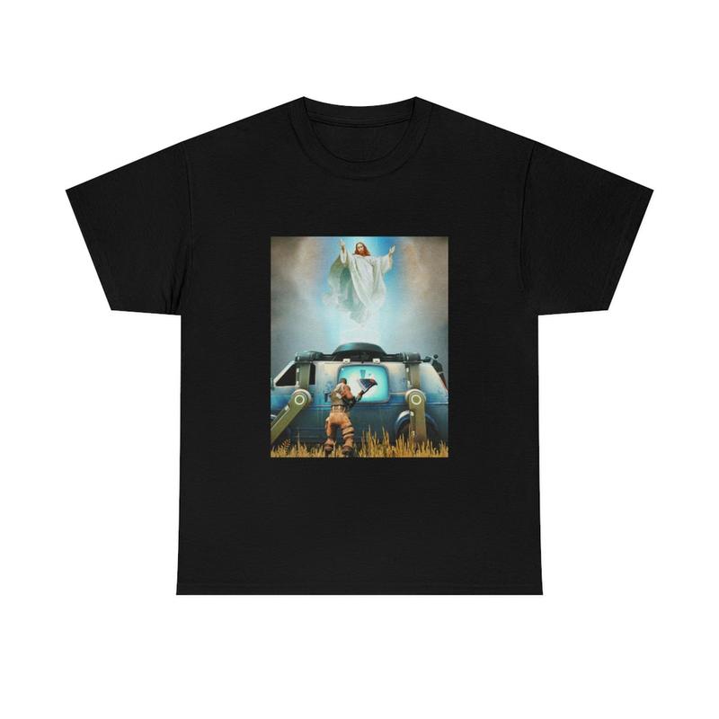 Jesuuss Resurrecti0n x Fortniite shirt Gift For Men Women Cotton Menswear Trend Shirt Gift For Fans, Gift For... (Image 1)