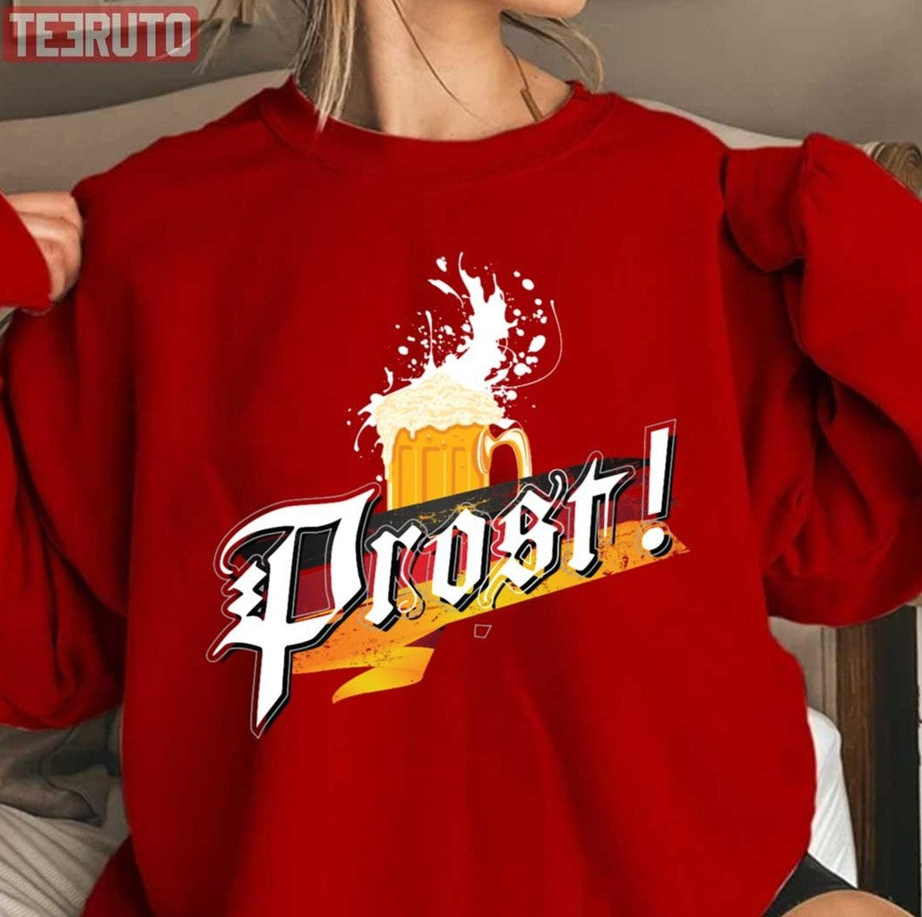 Prost Beer German Flag Oktoberfest Bavarian Festival Unisex Sweatshirt