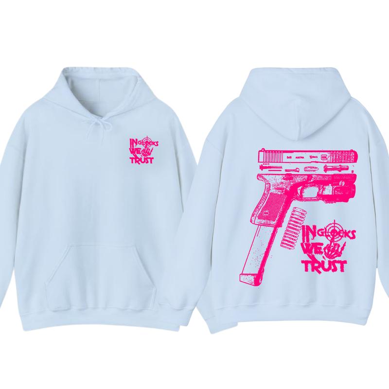 NEW Design Glock ,In Glock We Trust Skeleton 2 Side Hoodie & tshirt ,Unisex Hoodie, Men's & Women's Tops, Glock... (Image 7)
