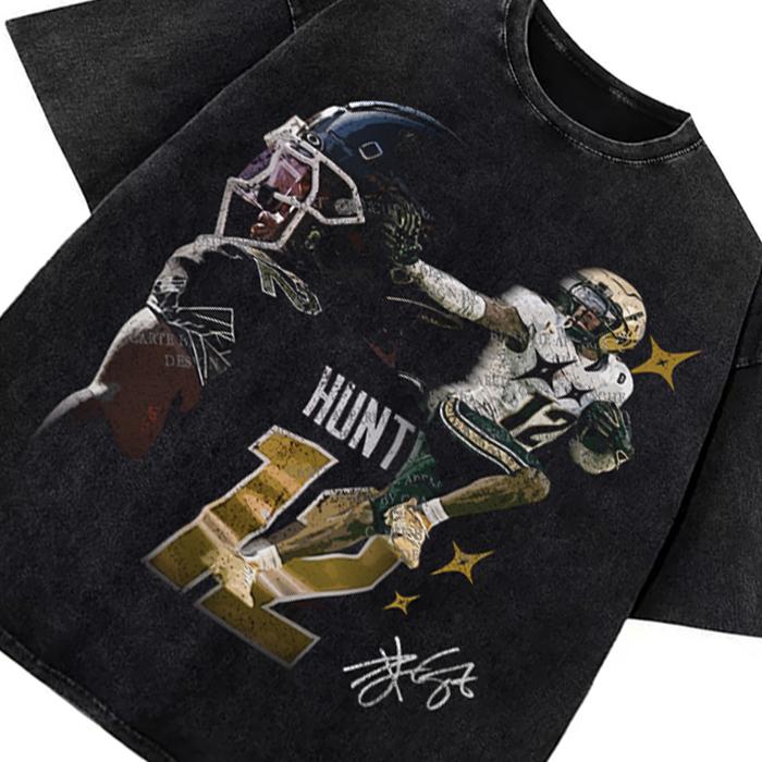 Travis Hunter Graphic Tee Bih You Thought Custom Graphic Football T-Shirt Hoodie, Sweatshirt | PureTeeCo.com (Image 3)