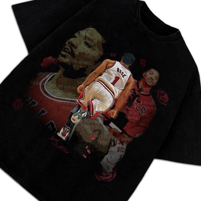 Thank You Derrick Rose Retirement Basketball Career Tribute Custom Graphic Tee Design By CBA Hoodie, Sweatshirt (Image 3)