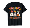 Tricks Treatment Nurse Ghost Rn Spooky Halloween Unisex T-shirt, Sweatshirt, Hoodie (1)