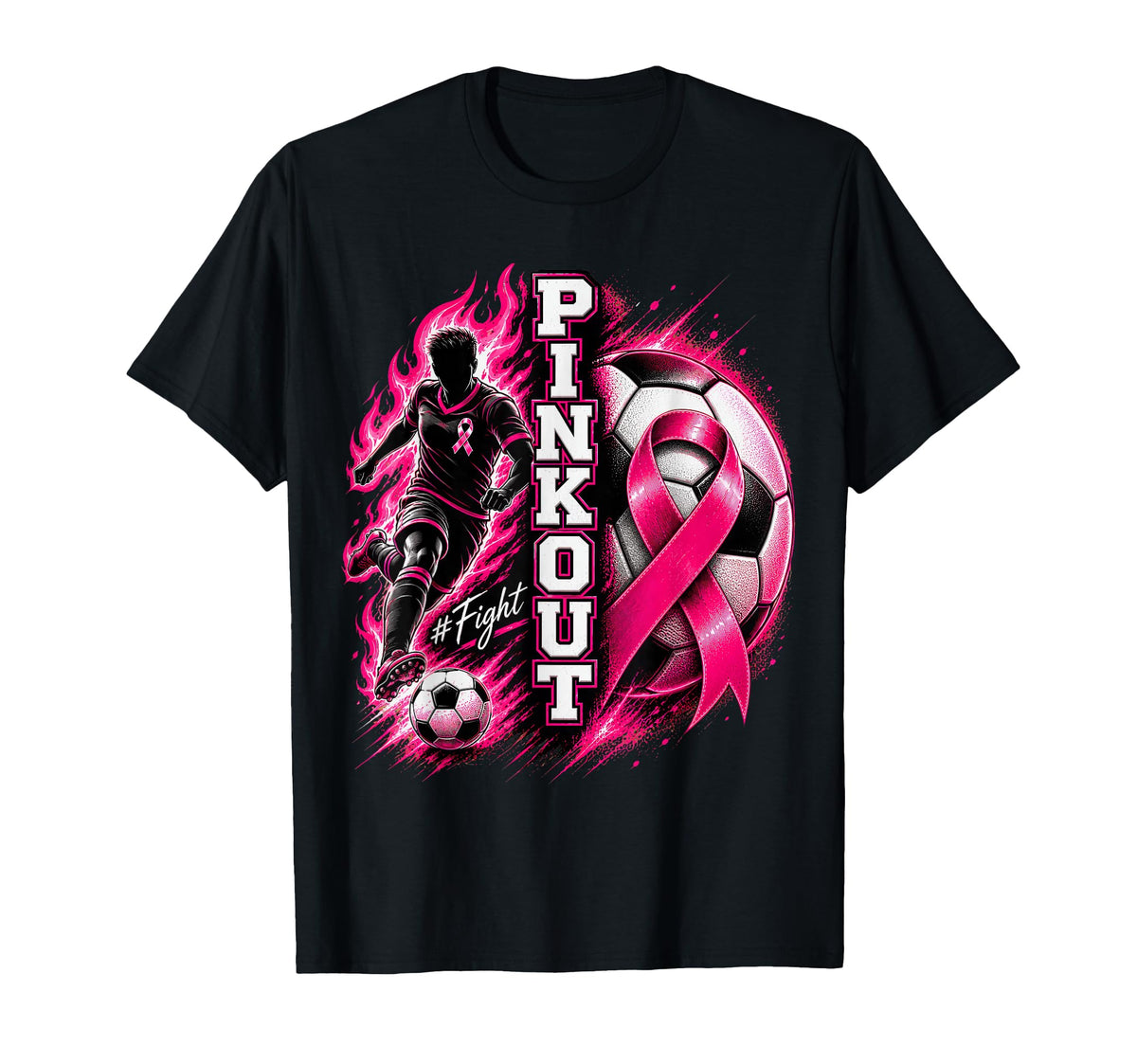 Pink Soccer Breast Cancer Awareness Month Unisex T-shirt, Sweatshirt, Hoodie (1)