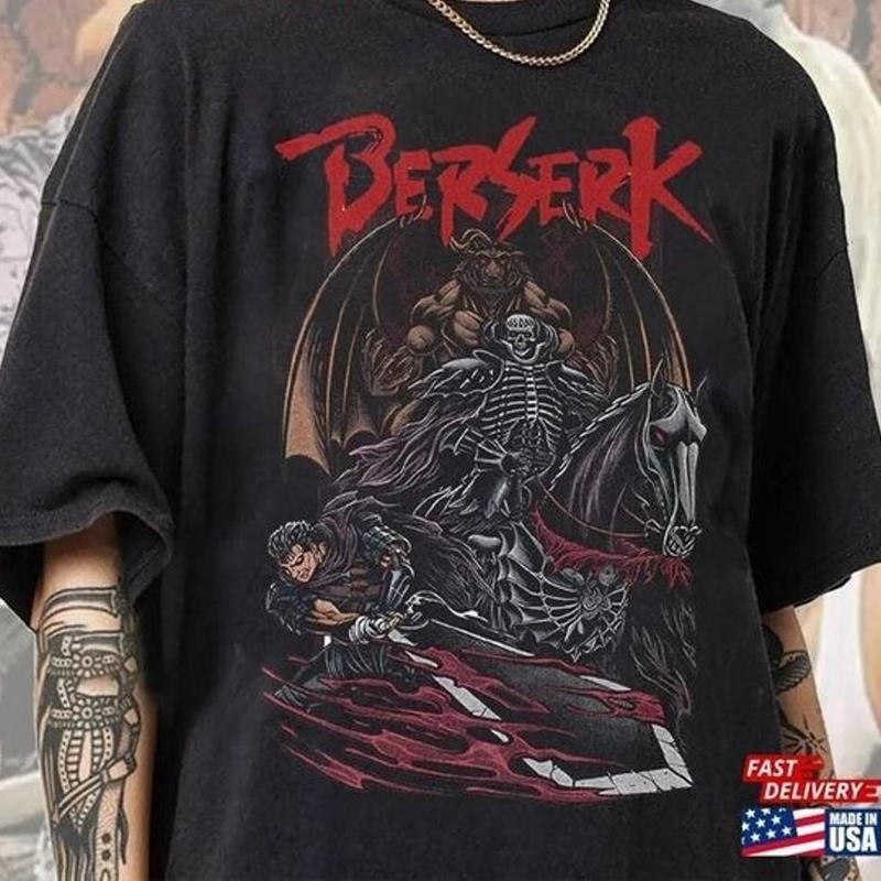 Berserk T-Shirt Japanese Anime Manga Shirt Menswear Top Hoodie, Sweatshirt | PureTeeCo.com (Image 3)