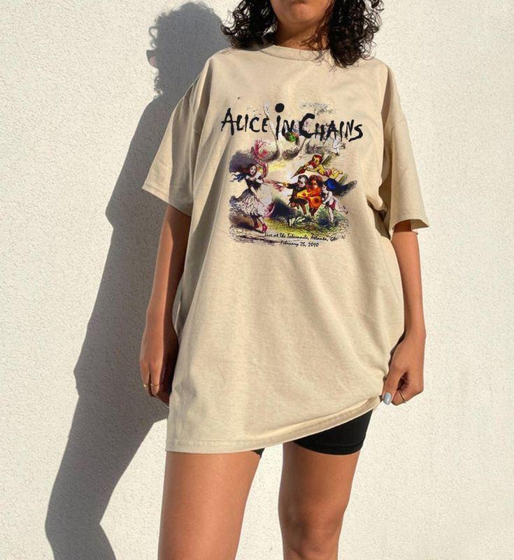 Vintage Alice In Chains Band Shirt, Dirt 90s Rock Music Gift Tee Hoodie, Sweatshirt | PureTeeCo.com (Image 1)