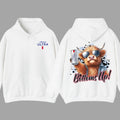 Michelob Ultra Bottoms Up Hoodie - Fun Bull Graphic with Beer Theme, Hoodie for Party Enthusiasts, Perfect for... (Image 1)