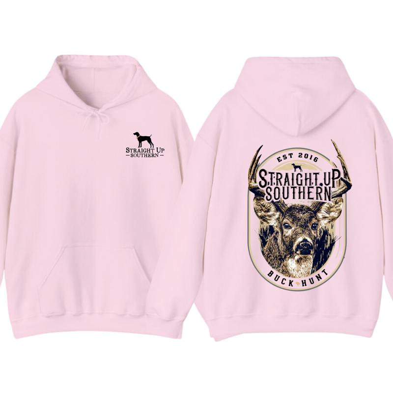 Straight Up Southern Buck Hunt Hoodie, Perfect for Every Outdoor Adventure Classic Cotton Classic Cotton... (Image 6)