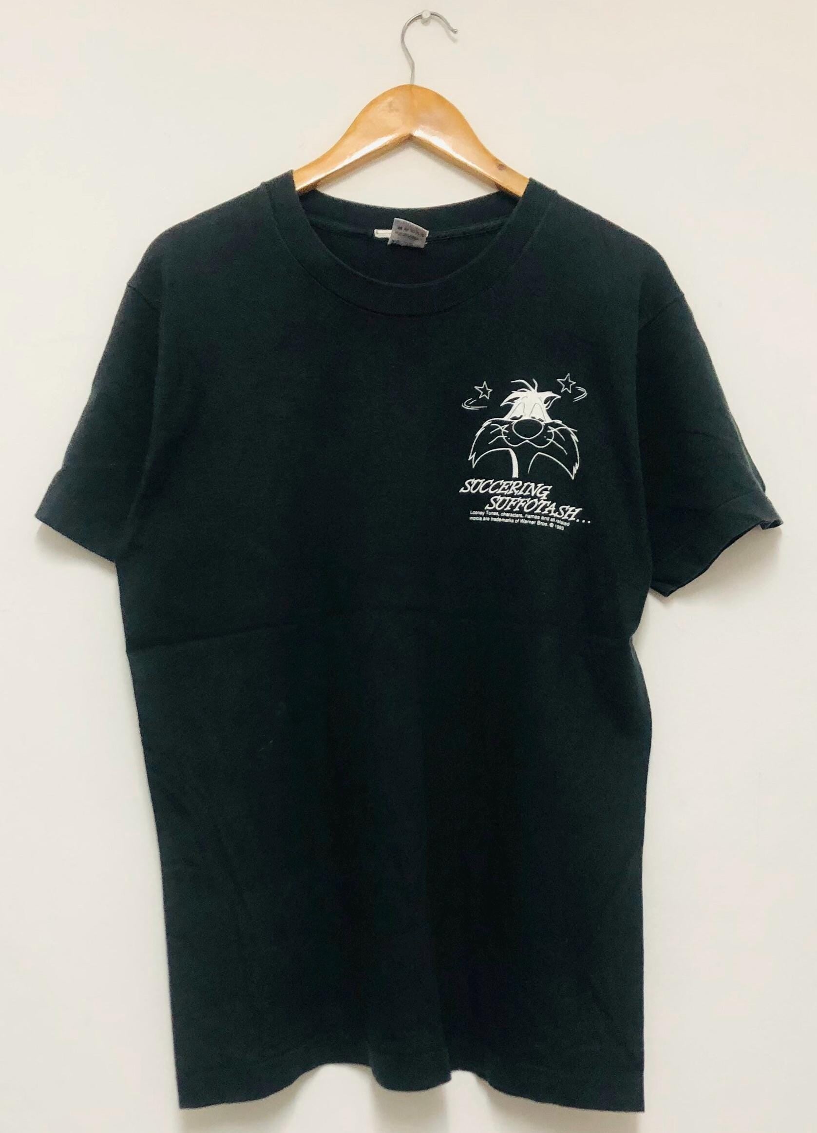 Vintage 90s Sylvester 1993 Looney Tunes Cartoon American Animation 90s Animation Series Size Tee (2)