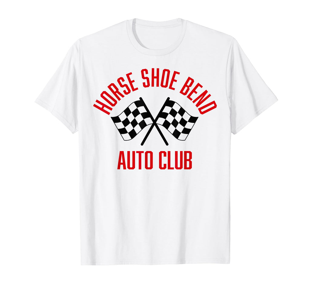 Horse Shoe Bend Auto Club Checkered Flags Unisex T-shirt, Sweatshirt, Hoodie (1)