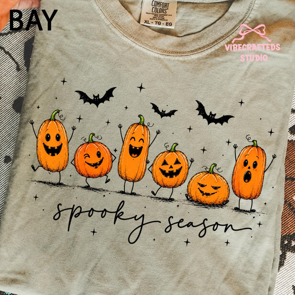 Halloween Pumpkin Comfort Colors Spooky Season Pumpkin Tee Jack Lantern Fall Autumn Halloween (2)