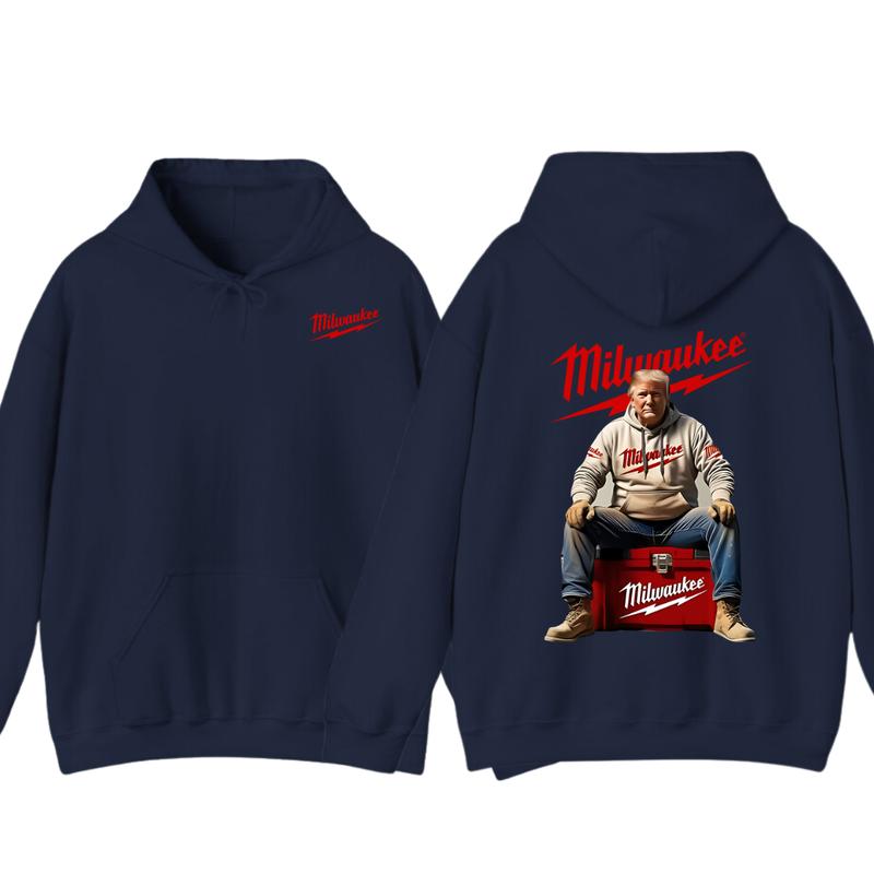 Milwaukee Hoodie - Classic Utility Design with Red Lettering and Practical Aesthetic, Perfect for Fans of the... (Image 9)