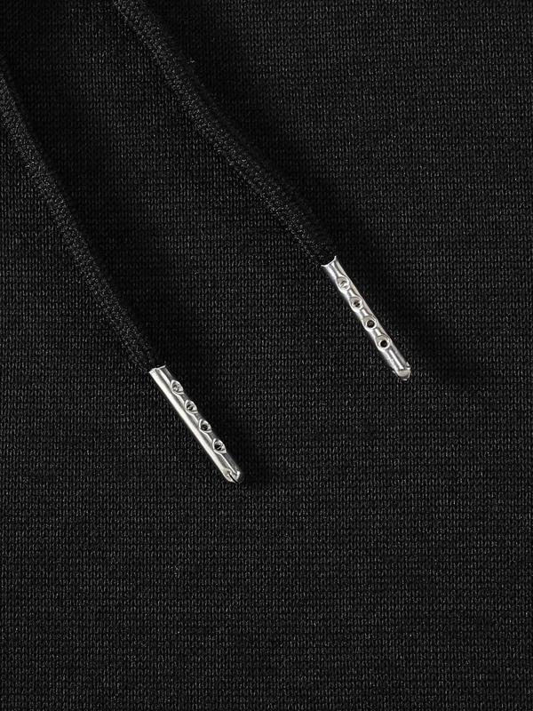 Unisex Men's Slogan Print Essentials Hoodie, Fashion Casual Drop Shoulder Sweatshirt with Pockets, Men's Wear... (Image 4)